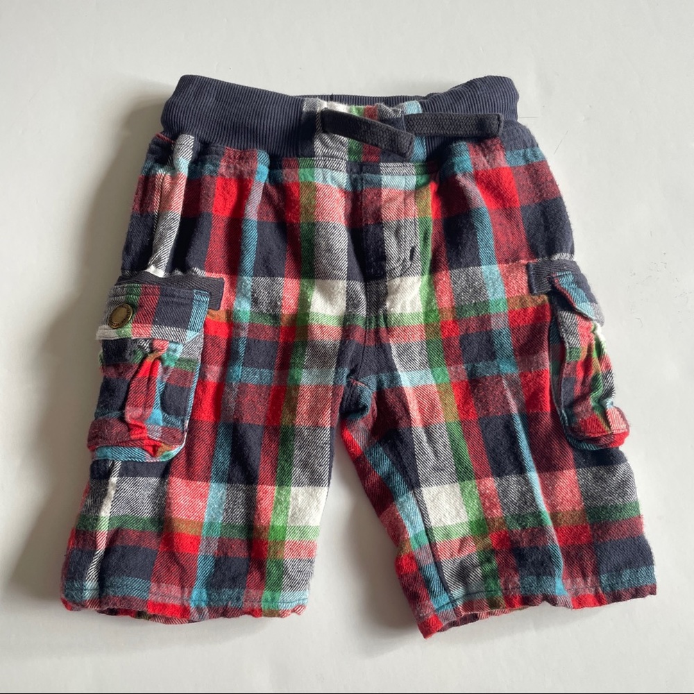 Frugi organic lined flannel cargo pants